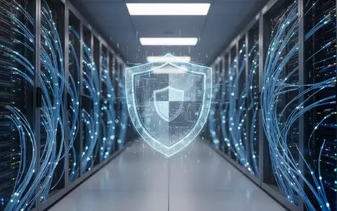 Leuchtender digitaler Sicherheitsschild in einem modernen Serverraum, der die Open Secure AI Alliance repräsentiert. - Foto: über boerse-global.de