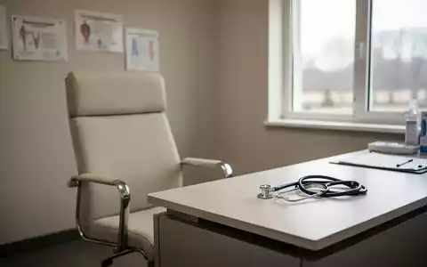 Ein unbesetztes Behandlungszimmer in einer Arztpraxis symbolisiert den drohenden Hausarztmangel. - Foto: über boerse-global.de
