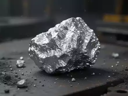 Silbererzprobe auf einer dunklen, industriellen Oberfläche zur Repräsentation der Camila-Anlage von Kuya Silver. - Foto: über boerse-global.de