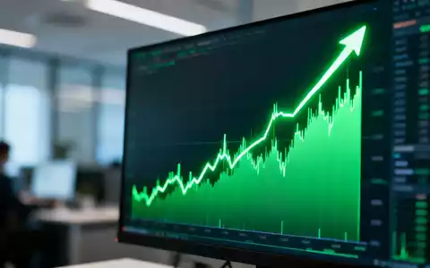 Steigender Aktienkurs in einem modernen Finanzumfeld - Foto: über boerse-global.de