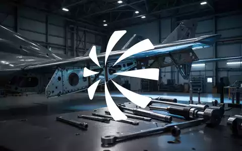 Abstrakte Darstellung einer modernen Luftfahrt-Wartungshalle mit Fokus auf präzise Ingenieurstechnik und Industriedesign. - Foto: über boerse-global.de