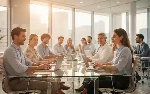 Professionelle Büroatmosphäre mit Mitarbeitenden in sommerlicher Business-Kleidung an hellen Arbeitsplätzen. - Foto: über boerse-global.de