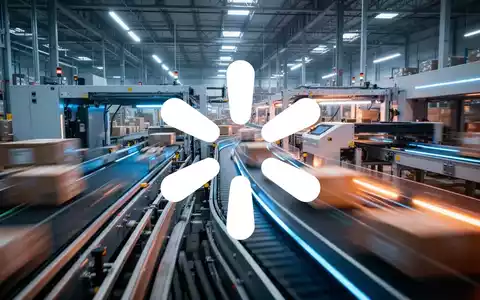 Abstrakte Darstellung moderner Logistik und effizienter Lieferketten in einem automatisierten Verteilzentrum. - Foto: über boerse-global.de