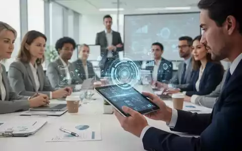 Ein professionelles Team in einem modernen Büro arbeitet gemeinsam an digitalen Lerninhalten auf Tablets. - Foto: über boerse-global.de