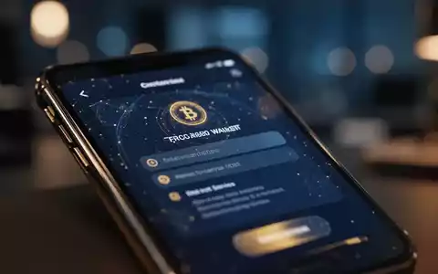 Ein Smartphone mit einer zweifelhaften Krypto-Wallet-App auf dem Display in einer professionellen Büroumgebung. - Foto: über boerse-global.de
