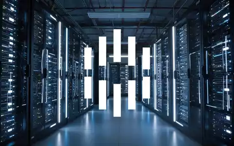 Modernes Rechenzentrum mit leuchtenden Serverschränken als Symbol für digitales Wachstum und technologische Skalierung. - Foto: über boerse-global.de