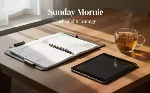 Ein minimalistischer Schreibtisch mit einem Planer und einem Tablet bei natürlichem Sonnenlicht als Symbol für strukturierte Freizeitplanung. - Foto: über boerse-global.de