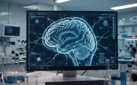 Digitale Visualisierung eines Gehirnscans auf einem Monitor in einem modernen medizinischen Forschungslabor. - Foto: über boerse-global.de
