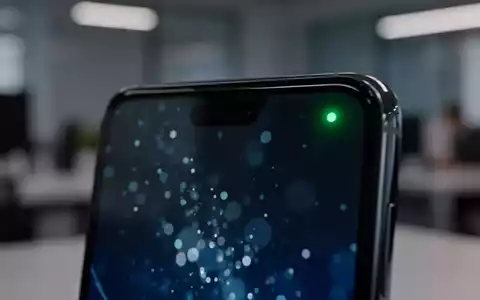 Ein modernes Smartphone mit einem grünen Statuspunkt am oberen Bildschirmrand als Indikator für den Kamerazugriff. - Foto: über boerse-global.de