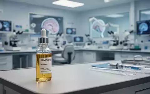 Medizinisches Tropffläschchen auf einem sterilen Labortisch als Symbol für die pharmazeutische Cannabis-Forschung. - Foto: über boerse-global.de