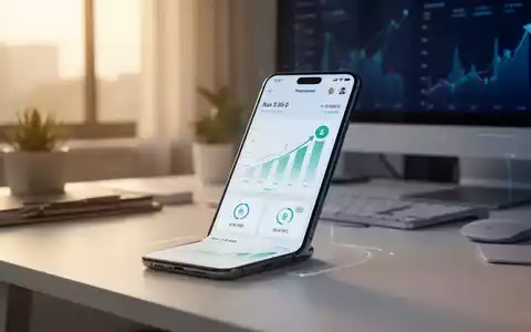 Smartphone mit Finanz-App zur automatisierten Haushaltsplanung und Rechnungsverwaltung auf einem modernen Schreibtisch. - Foto: über boerse-global.de