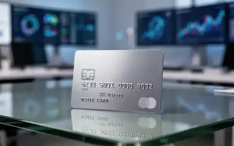 Schlanke Metall-Debitkarte auf modernem Schreibtisch, Symbol für digitales Banking und soziale Medien. - Foto: über boerse-global.de