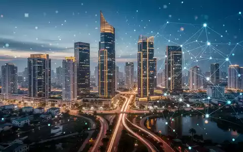 Moderne Skyline von Can Tho mit einer digitalen Netzwerkgrafik, die technologische Innovation und Fortschritt symbolisiert. - Foto: über boerse-global.de