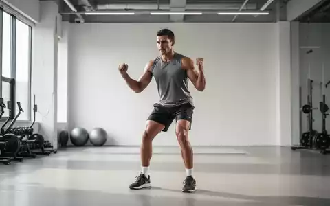 Sportliche Person bei einer stehenden Bauchmuskelübung in einem modernen Fitnessstudio. - Foto: über boerse-global.de