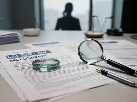 Ein moderner Schreibtisch mit Dokumenten zum Arbeitsrecht und Inklusion in einer professionellen Büroumgebung. - Foto: über boerse-global.de