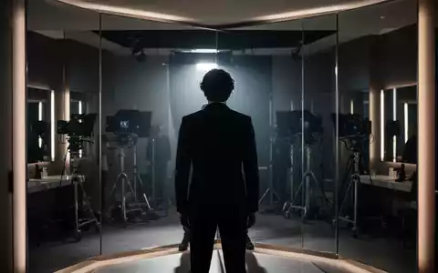 Ein Schauspieler bereitet sich in einem professionellen Filmset-Ankleidezimmer auf seine Rolle vor. - Foto: über boerse-global.de