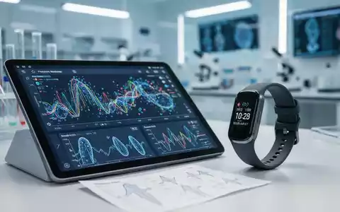 Digitales Tablet mit medizinischen Daten und einem Wearable in einem modernen Labor für die KI-Diagnostik. - Foto: über boerse-global.de