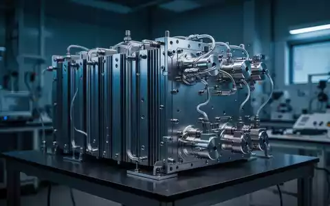 Moderne Wasserstoff-Brennstoffzellen-Technologie in einem Labor mit kühler, dramatischer Beleuchtung. - Foto: über boerse-global.de