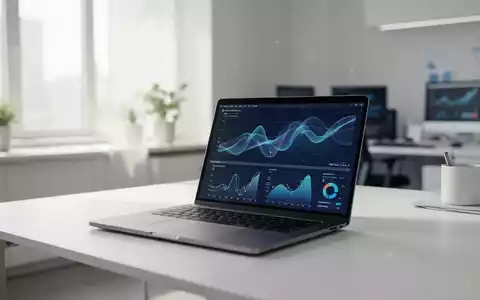 Moderner Arbeitsplatz mit Laptop und Datenvisualisierungen für digitale Weiterbildung und Online-Lernen. - Foto: über boerse-global.de