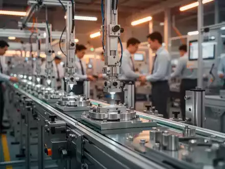 Moderne automatisierte Fertigungslinie in einer vietnamesischen Fabrik zur Veranschaulichung von Produktivitätssteigerung. - Foto: über boerse-global.de