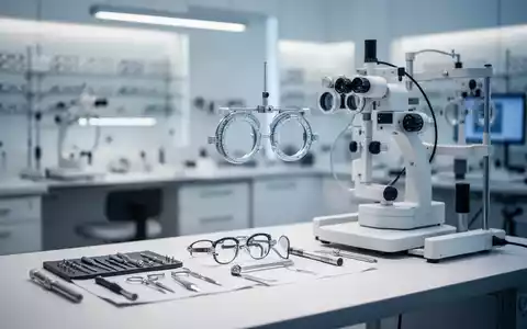 Moderne Werkstatt eines Augenoptikers mit hochpräzisen Messgeräten und professioneller Arbeitsbeleuchtung. - Foto: über boerse-global.de