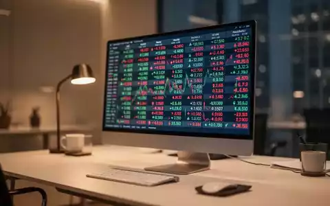 Moderner Arbeitsplatz mit Finanzgrafiken auf einem Monitor - Foto: über boerse-global.de
