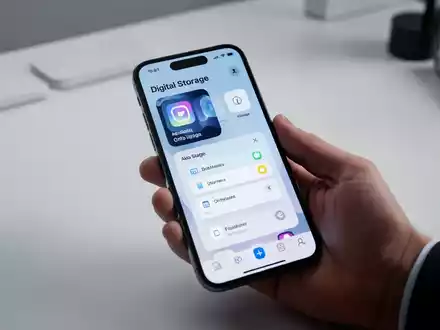 Ein iPhone wird in der Hand gehalten, um die Speicherverwaltung von Fotos zu symbolisieren. - Foto: über boerse-global.de