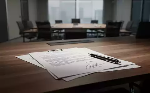 Ein Schreibtisch mit juristischen Dokumenten und einem Stift in einer professionellen Büroumgebung. - Foto: über boerse-global.de