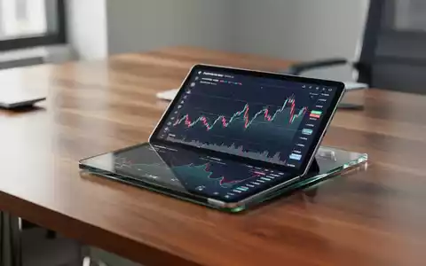 Modernes Büro-Arbeitsumfeld mit Finanzgrafiken auf einem Tablet auf einem Schreibtisch. - Foto: über boerse-global.de