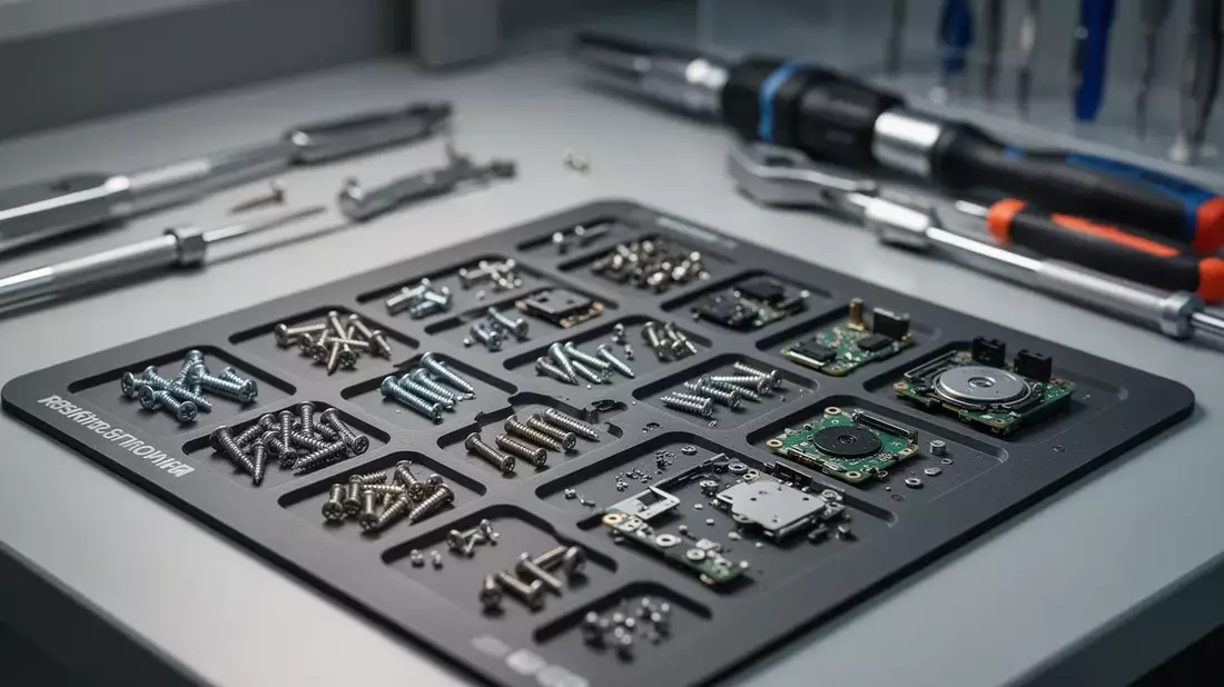 Systematische Schrauben-Organisation: Effiziente Reparatur mit Alltagshelfern