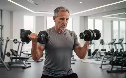 Eine Person trainiert konzentriert mit Hanteln in einem modernen Fitnessstudio zur Förderung der Herz-Kreislauf-Gesundheit. - Foto: über boerse-global.de