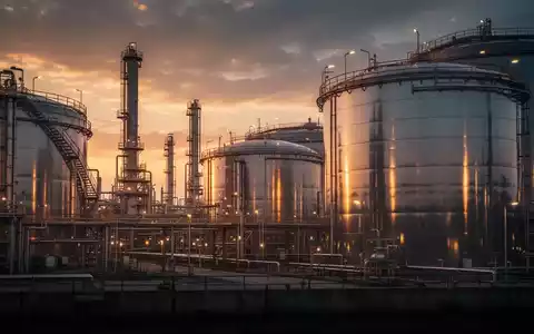 Industrielle Ölraffinerie bei Sonnenuntergang als Symbol für den Rohölmarkt. - Foto: über boerse-global.de