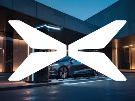 Futuristische Ladestation für Elektroautos in einer modernen, architektonisch anspruchsvollen Umgebung bei Dämmerung. - Foto: über boerse-global.de