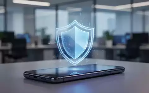 Ein abstraktes Sicherheitssymbol auf einem modernen Smartphone-Display als Metapher für Systemupdates und Cybersicherheit. - Foto: über boerse-global.de