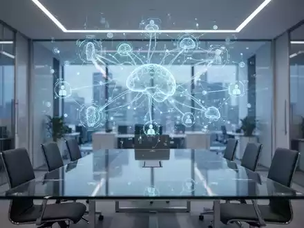 Holografische Datenvisualisierung vernetzter KI-Netzwerke für Unternehmenssoftware-Infrastruktur. - Foto: über boerse-global.de