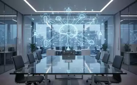 Holografische Datenvisualisierung vernetzter KI-Netzwerke für Unternehmenssoftware-Infrastruktur. - Foto: über boerse-global.de