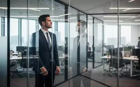 Eine motivierte Fachkraft in einem modernen Bürogebäude, die auf einen hellen, offenen Arbeitsplatz blickt. - Foto: über boerse-global.de