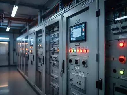 Moderner Schaltschrank in einem Industriebetrieb mit beleuchteten Anzeigen und technischer Infrastruktur. - Foto: über boerse-global.de