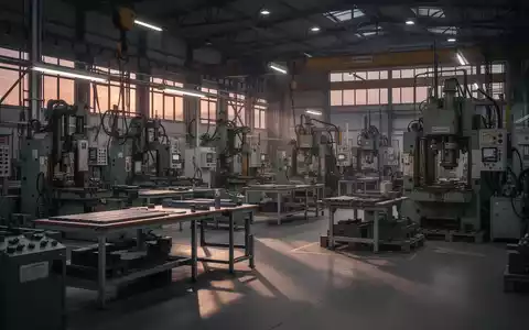 Leere Produktionshalle in einem deutschen Industriebetrieb als Symbol für den Stellenabbau. - Foto: über boerse-global.de