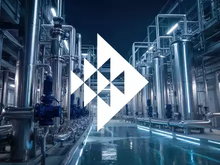 Moderne industrielle Wasseraufbereitungsanlage in einer abstrakten, professionellen Atmosphäre. - Foto: über boerse-global.de