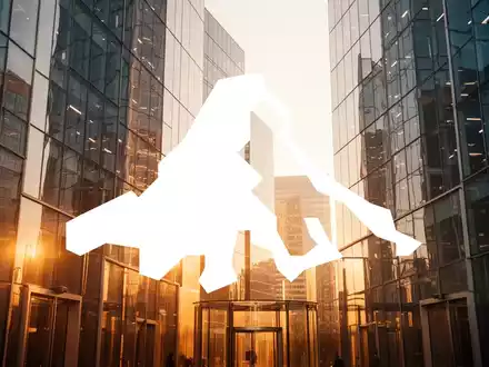 Abstrakte moderne Finanzarchitektur bei Sonnenlicht, die Wachstum und Stabilität symbolisiert. - Foto: über boerse-global.de