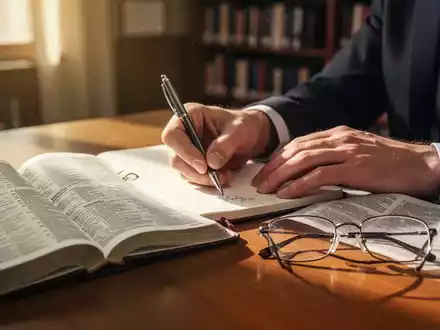 Ein offenes Wörterbuch und Notizbuch auf einem Schreibtisch als Symbol für die kognitive Förderung durch Mehrsprachigkeit. - Foto: über boerse-global.de