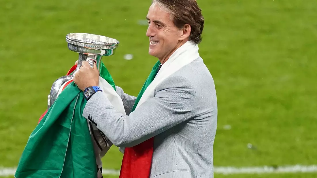 2021 holte Roberto Mancini mit Italien den WM-Titel. (Archivbild) - Bild: Mike Egerton/Press Association/dpa