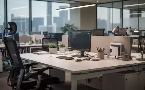 Moderner, barrierefreier Büroarbeitsplatz mit ergonomischer Ausstattung in einer professionellen Arbeitsumgebung. - Foto: über boerse-global.de