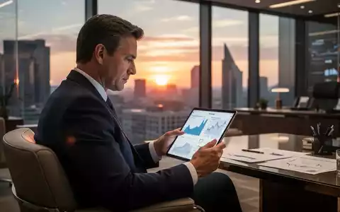 Führungskraft in einem modernen Büro beim Analysieren von Finanzdokumenten für eine Abfindungsstrategie. - Foto: über boerse-global.de