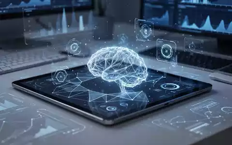 Digitales Tablet mit abstrakten geometrischen Mustern zur Darstellung kognitiven Gehirntrainings in einem modernen Umfeld. - Foto: über boerse-global.de