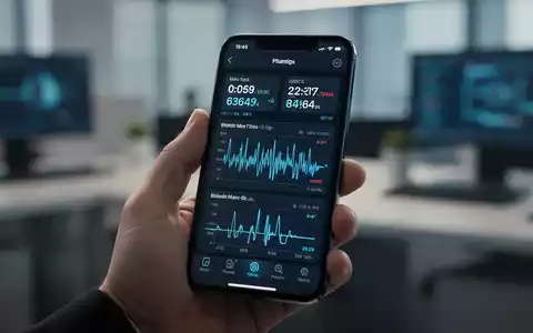 Ein iPhone zeigt eine technische Diagnose-Oberfläche mit Mobilfunk-Daten und Signal-Metriken auf dem Display. - Foto: über boerse-global.de