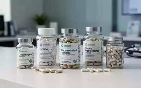 Verschiedene Nahrungsergänzungsmittel und Kapseln zur Unterstützung der Gelenkgesundheit auf einer modernen Ablage. - Foto: über boerse-global.de