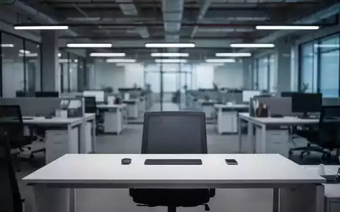 Ein moderner, unbesetzter Büroarbeitsplatz in einem Industrieunternehmen als Symbol für den rückläufigen Ausbildungsmarkt. - Foto: über boerse-global.de
