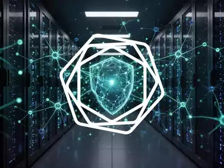 Abstraktes, futuristisches Konzept für Cybersicherheit und automatisierte digitale Abwehrsysteme in Blautönen. - Foto: über boerse-global.de